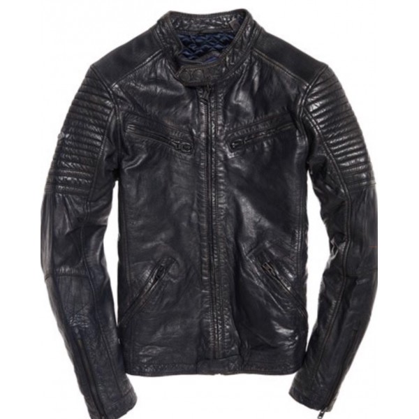 Superdry endurance hot sale leather jacket